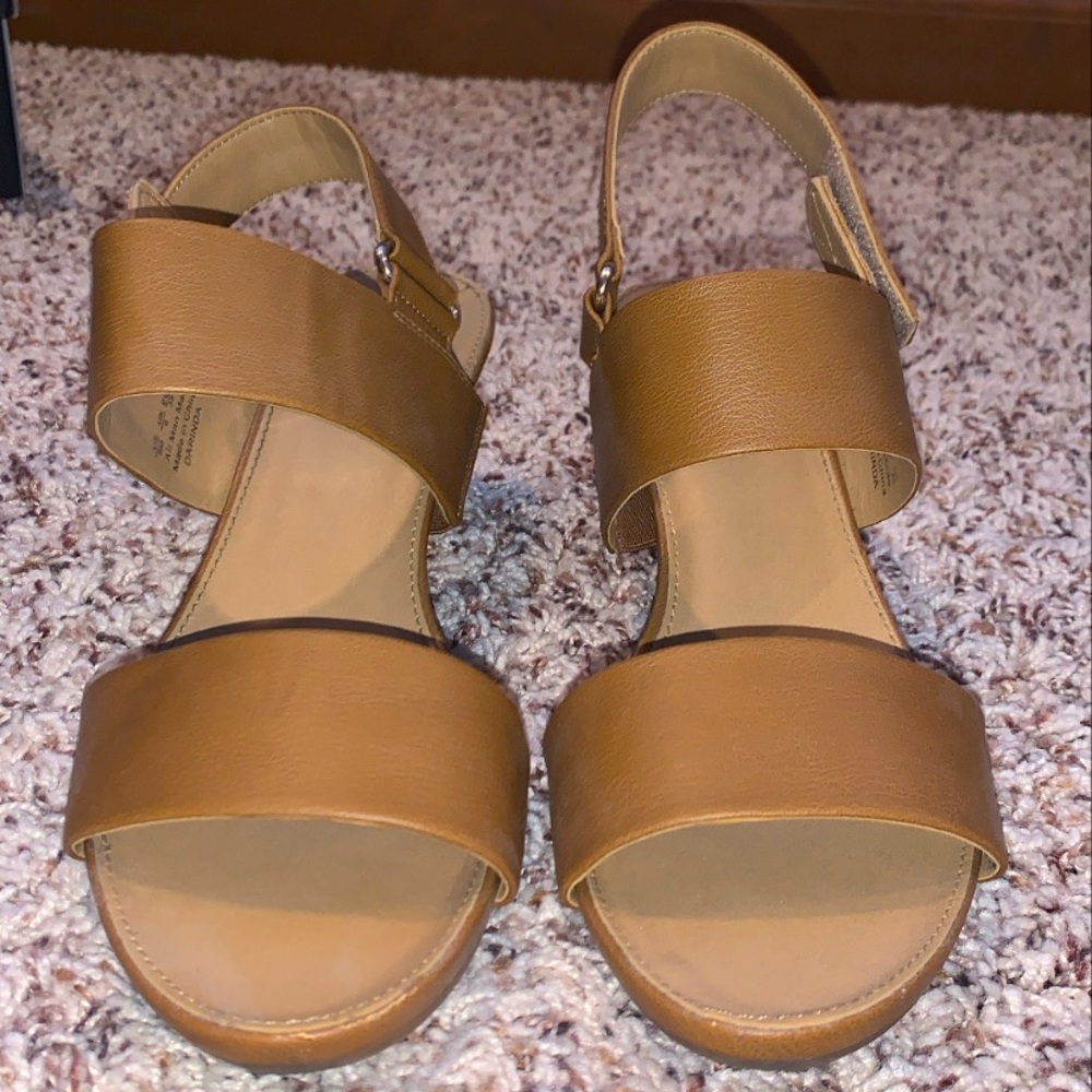 Franco Sarto Tan Wedges